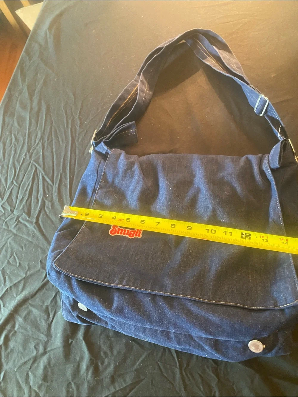 Snugli 1990s vintage Navy Canvas Baby diaper bag